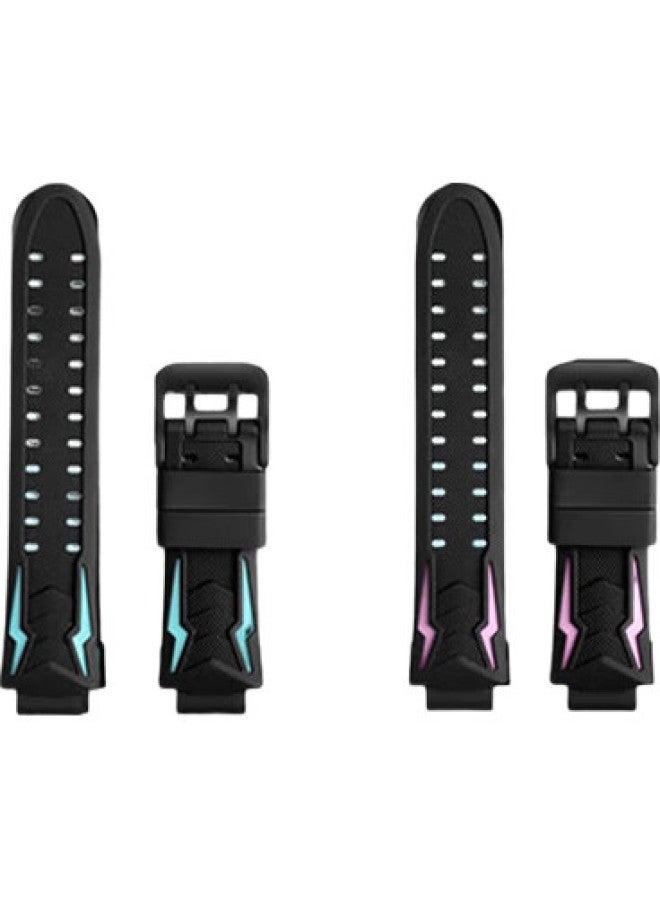 Dipple Compatible With Xiaotiancaili Smartwatch Straps, Original For Z6/Z8/Q1A/D3/Z7/Z5/Z9/D2 Children'S Watches, Silicone Wristband, Universal, Detachable [Pink] - Image 3