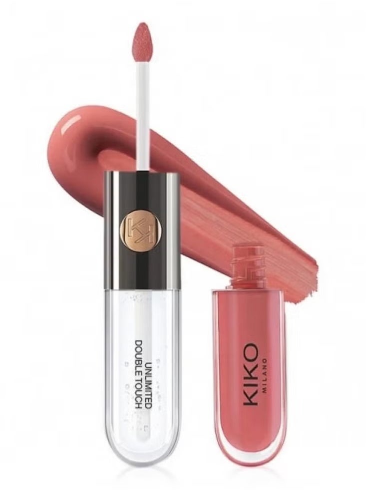KIKO MILANO Unlimited Double Touch Liquid Lip Colour 103 Natural Rose  - Image 2
