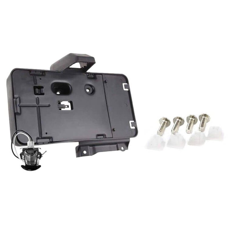 Black Rear License Plate Holder with Lamp for 20072016 Wrangler JK License Plate Tag Frames Brackets Accessories