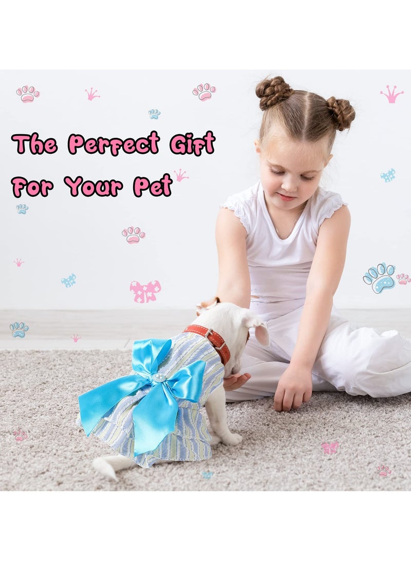erorex 4 Pieces Dog Dresses for Small Medium Dogs Puppy Clothes Summer Princess Pet Dresses Girl Female Doggie Tutu Skirt Apparel for Chihuahua Yorkies Pup Cat Outfit(Medium)  - Image 2
