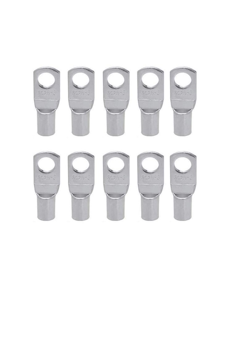 Copper Cable Lugs 10Pcs Set-Wire Terminals, Connector Cable lugs Ring Battery SC Terminals, for Marine, Solar, Automotive, Electric, Home Applications etc (Hole Size 10mm, Cable Size 35mm)  - Image 2