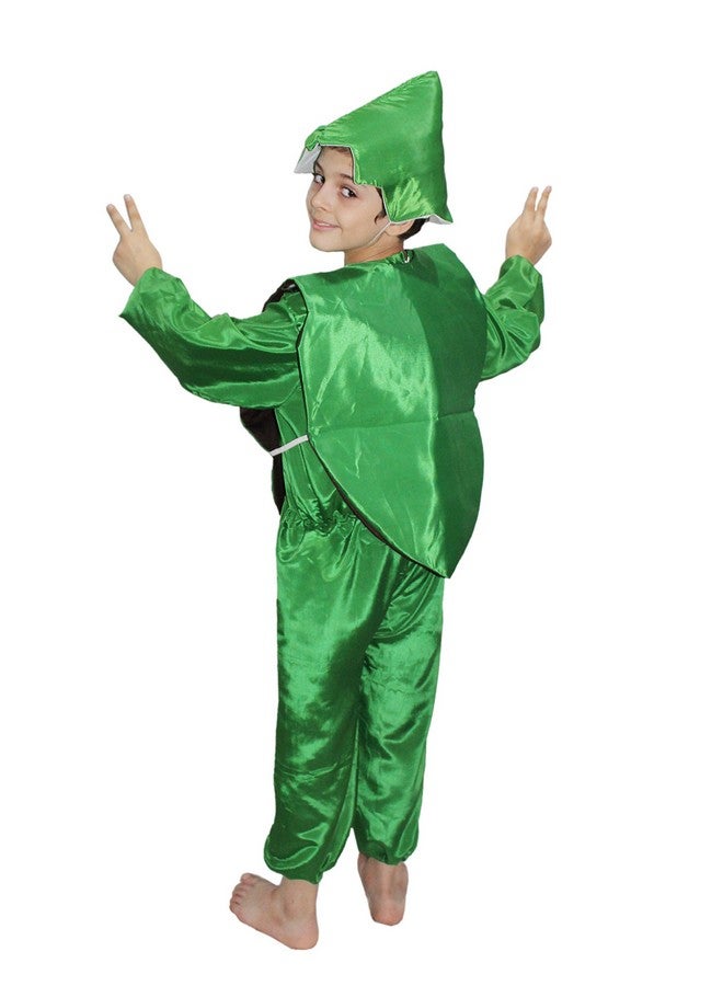 Kaku Fancy Dresses Polyester Peas Vegetables Costume -Green, 7-8 Years, for Boys & Girls - Image 4