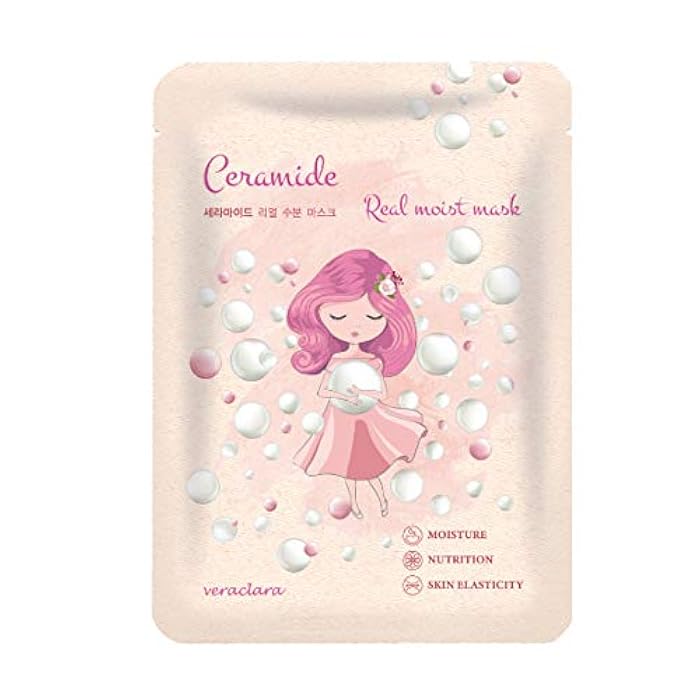 Veraclara] Facial Mask Sheet | Korean Skincare | Lighten, Moisturize, Firming Skin | Diminish Dark Spot & Circles (16REALCOMBO) - Image 3
