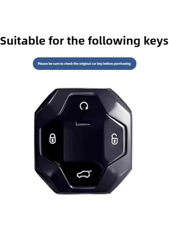 توبليو غطاء حامل مفتاح Jetour Traveller T2 | واقي مصنوع بدقة من سبائك الزنك لمفاتيح JT T2 الذكية | تصميم أنيق ومتين بشعار JT (رمادي خرساني) - Image 2