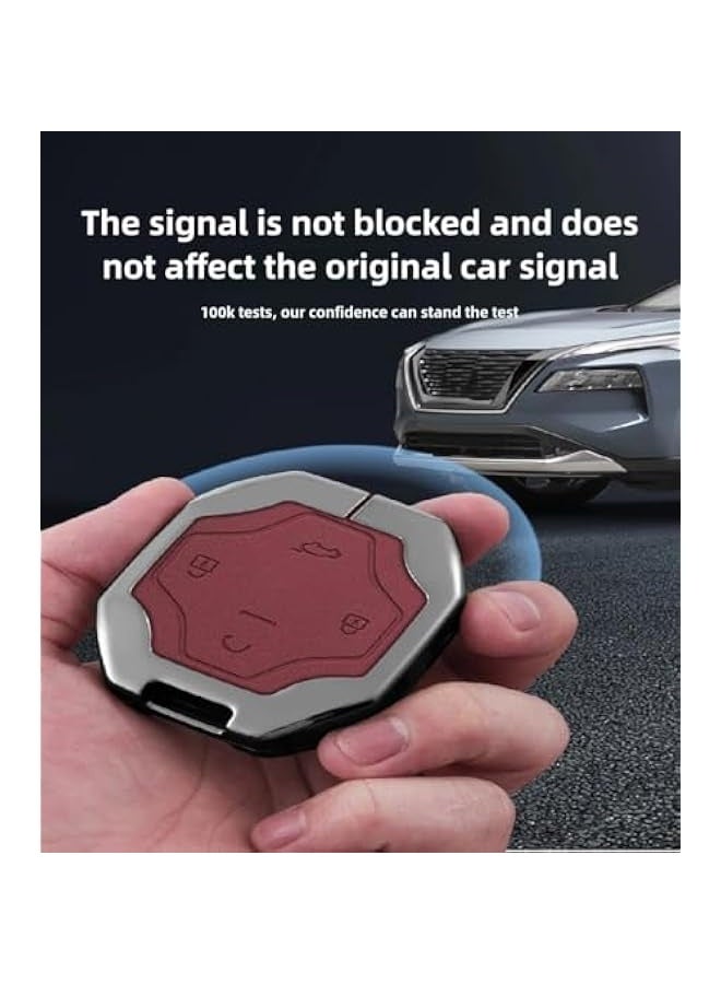 توبليو غطاء حامل مفتاح Jetour Traveller T2 | واقي مصنوع بدقة من سبائك الزنك لمفاتيح JT T2 الذكية | تصميم أنيق ومتين بشعار JT (رمادي خرساني) - Image 4