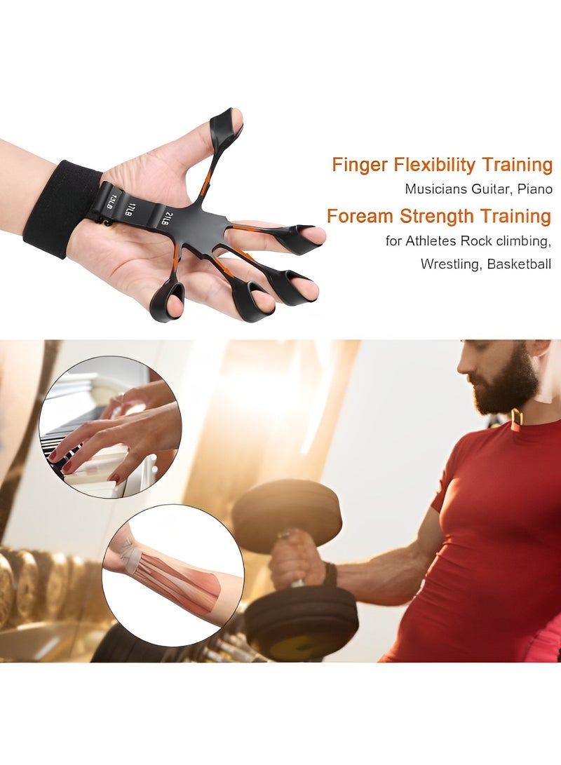 REOCLE Grip Strength Trainer Finger Strengthener Hand Strengthener 6 Resistant Level Exerciser Adjustable Hand for Therapy & Relieve Pain Arthritis  - Image 5