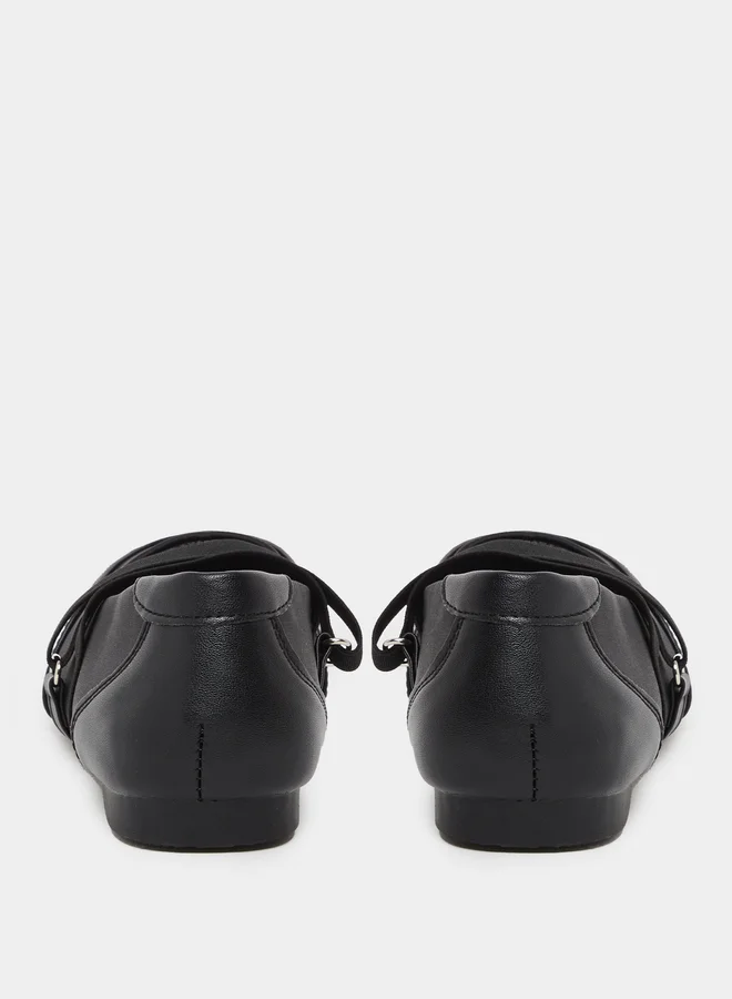 Styli Styli Women Black Strap Detail Shoes
