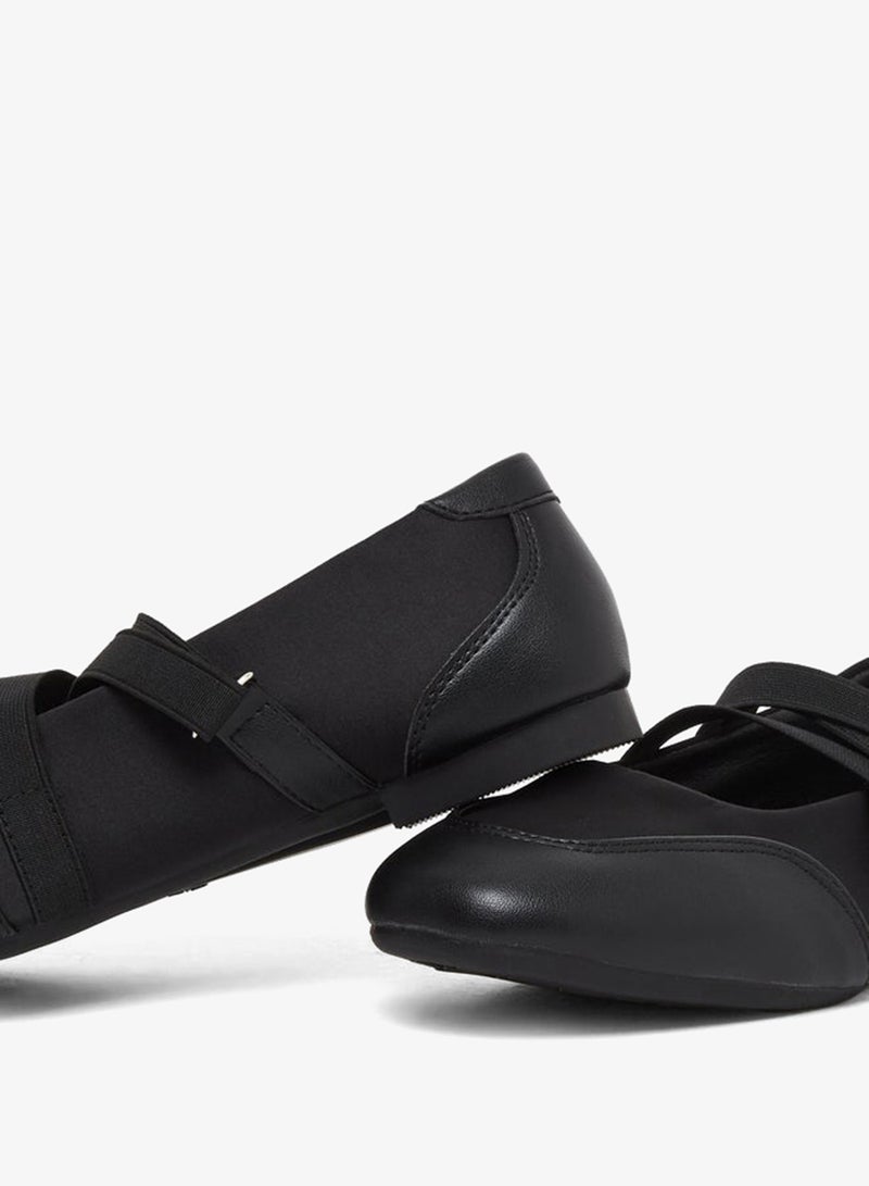 Styli Active Women Black Strap Detail Shoes - Image 3