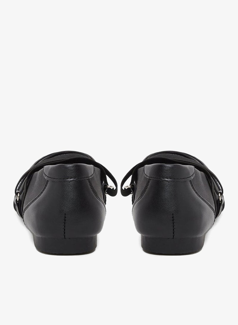 Styli Active Women Black Strap Detail Shoes - Image 4