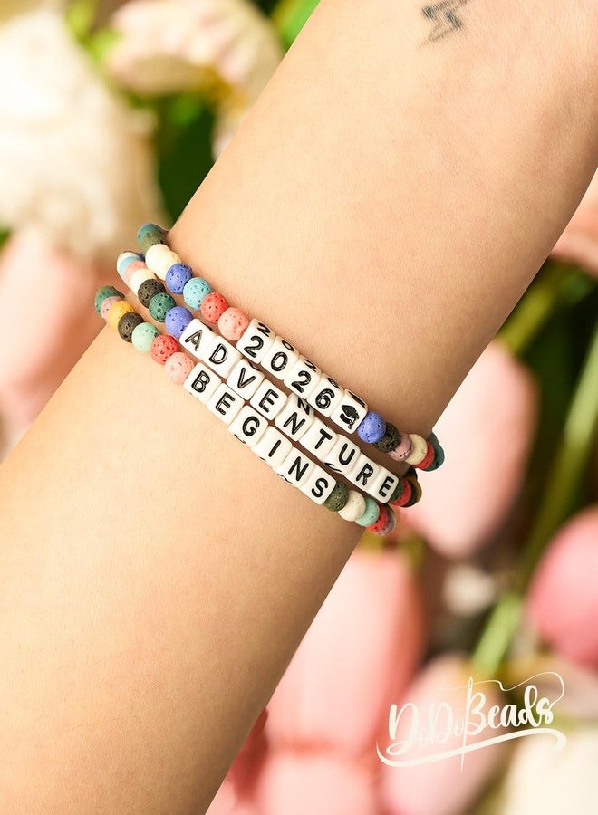 DoDoBeads The Adventure Begins Graduation Bracelets Black, Graduation Gifts for Her Class of 2026 - Compass Graduation Bracelets 2026 - Image 5