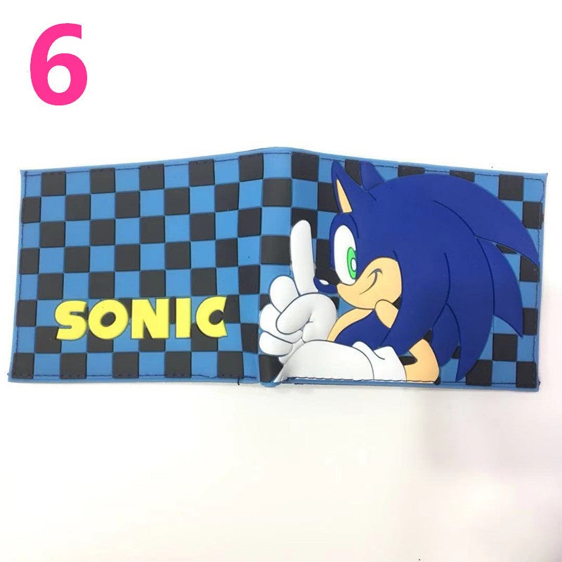 Animation/Electronic Game Peripheral Super Sonic Mouse Sonic Hedgehog Mouse Pu Short 80% Off Coin Purse Wallet - Image 1