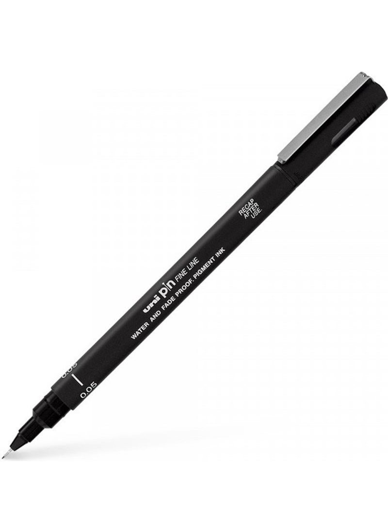 Uniball - Uni Pin 0.05 Fine Line Acrylic Tip Technical Drawing Pen Black - Image 1