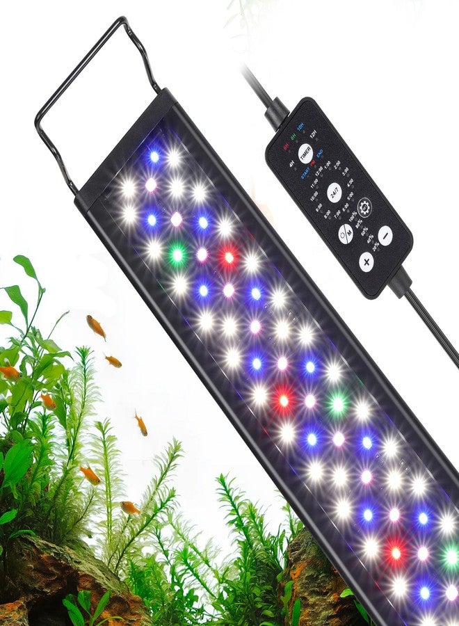 hygger 18W LED Aquarium Light, 18-24 Inch Fish Tank Light with Timer Auto On/Off, Sunrise Sunset Mode, Adjustable Brightness and Colors, Full Spectrum Light with Extendable Brackets for Freshwater - Image 1