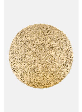 YOTO 4 Pcs Round Placemats 38 Dia cm, Gold  - Image 2