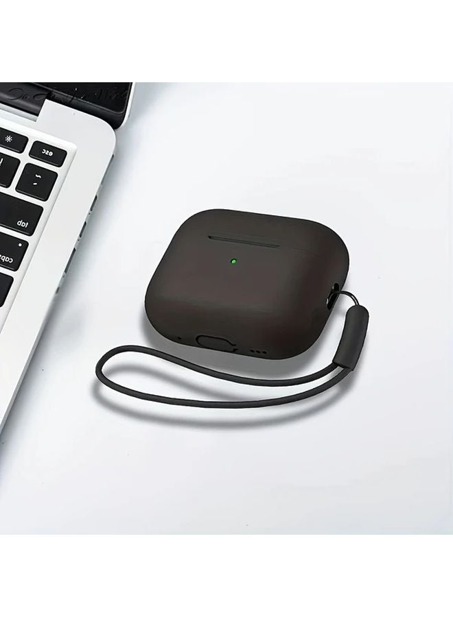 White Silicone Case For AirPods Pro 2 With Lanyard And Cleaning Pen Protects From Scratches - Image 4