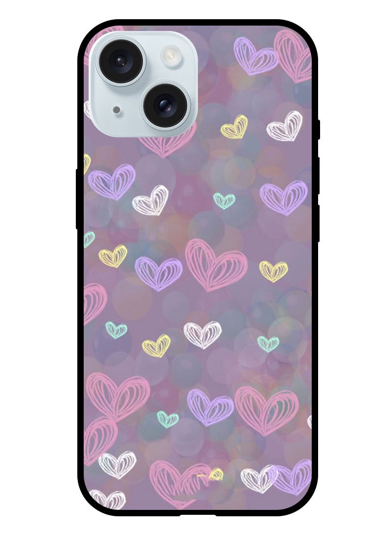 Theodor Protective Case Anti Scratch Shock Proof Bumper Cover For iPhone 15 Plus Small Hearts (4)  - Image 1