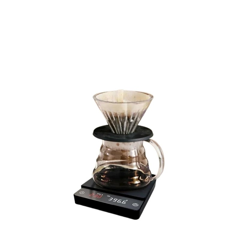 Electronic Scale, Tiny Espresso Coffee Kitchen Scale Mini Smart Timer USB 2kg/0.1g Send Pad Man Woman Gift Digital Weight,for Meal Prep, Baking and Cooking - Image 4
