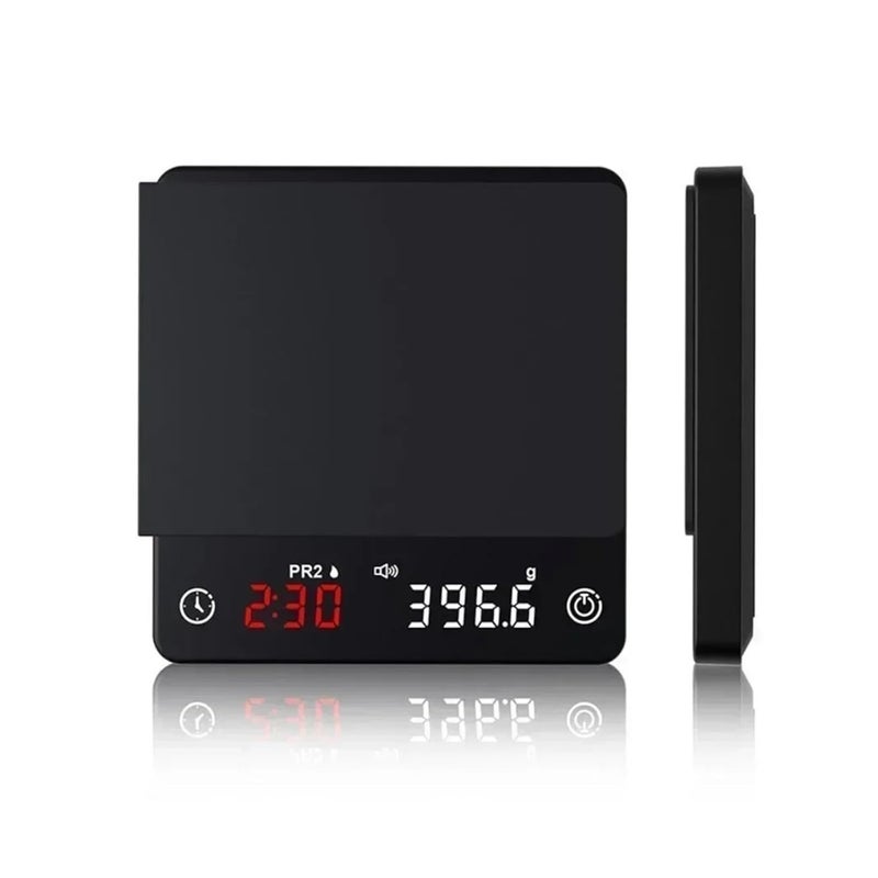 Electronic Scale, Tiny Espresso Coffee Kitchen Scale Mini Smart Timer USB 2kg/0.1g Send Pad Man Woman Gift Digital Weight,for Meal Prep, Baking and Cooking - Image 1