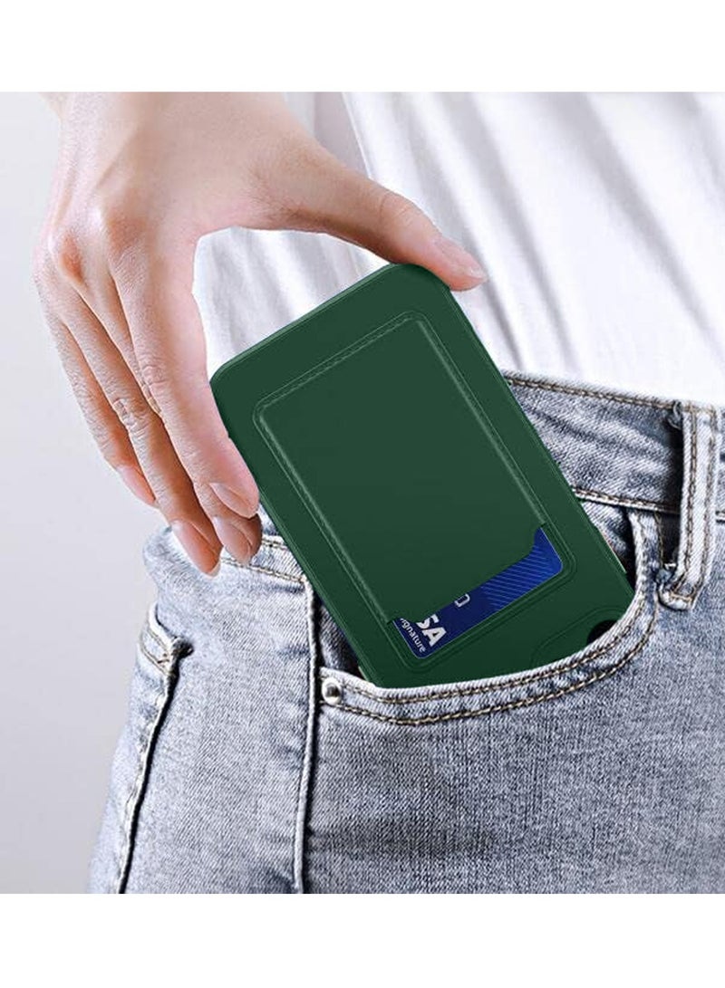 دبليو تيك غطاء حماية من السيليكون TPU مع حامل البطاقة لهاتف Xiaomi Redmi A3 4G 2024 أخضر داكن - Image 5