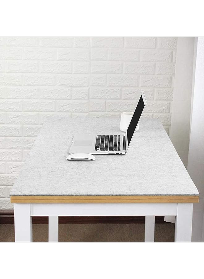 erorex Anti Static Extended Mouse Mat Felt Desk Pad Protector 3Mm Thick Anti Slip Gaming Writing Mat For Laptop Pc Keyboard Office Home - Image 3
