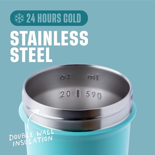 BlenderBottle Strada Sleek - Stainless Steel - 25-oz. - Seafoam - Image 3