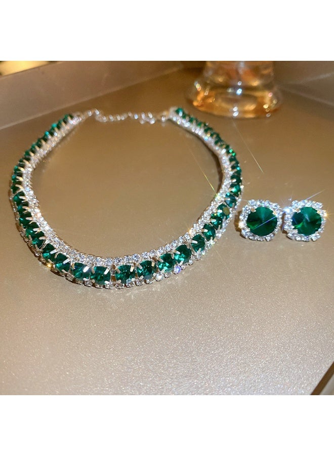 NIBEMINENT Elegant Luxe Grandma's Art Colorful Jewelry Set