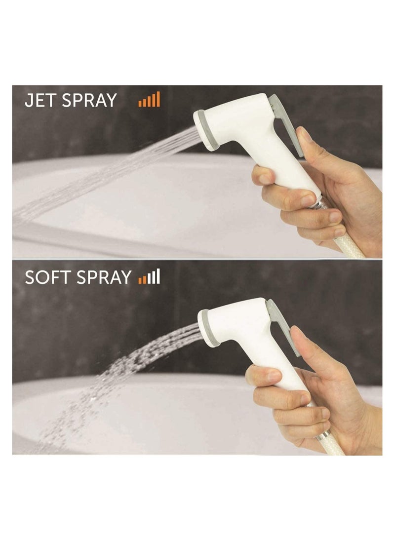 Uni flo Shattaf Head - White Handheld Bidet Sprayer for Toilet Hose - Made in UAE  - Image 3