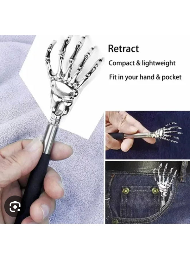 Adjustable Stainless Steel Telescopic Claw Back Scratching, Ergonomic Handle, Portable Massage and Scratching Artifact - Image 3