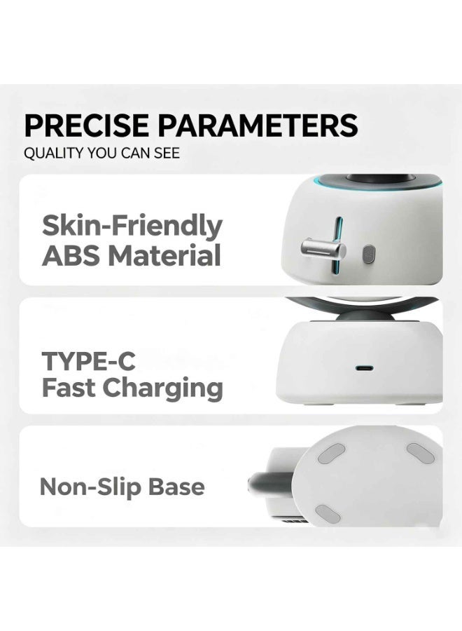 Desk Fan,Summer Cooling Fan,With AI Smart Tracking Head Movement Follow, 200 Speeds Digital Display, Slide Speed Control, USB-C Rechargeable Desktop Portable Fan,For Office Bedroom Travel - Image 5