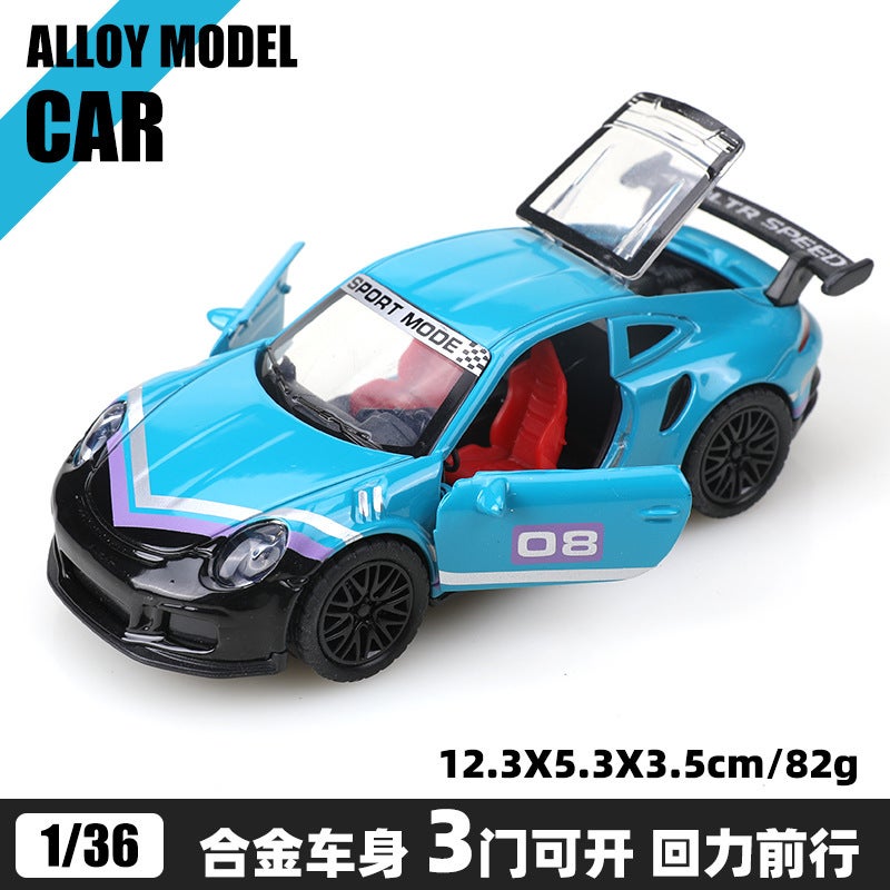 Bulk 1:36 Alloy Model Cars, Kids Pull Back Toy Vehicles, Boys Race Car Decor Gift[Bubble Bag] Black and Blue [Bubble Bag] Black and Blue 