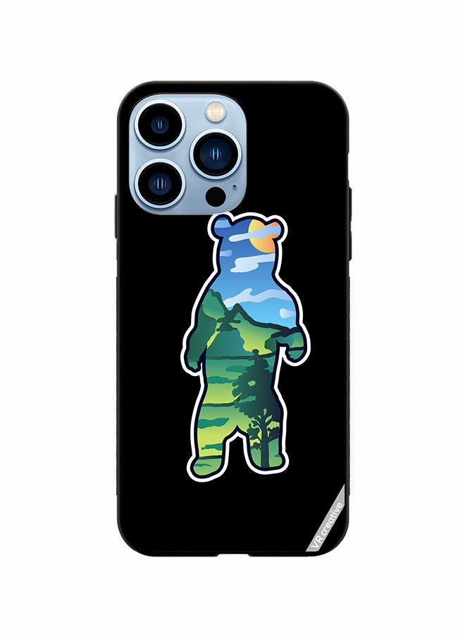 VR CREATIVE Protective Case Cover For Apple iPhone 14 Pro Wild Bear Design Multicolour - Image 1