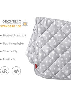 Moonsea Baby Boy Blanket 2 Pack Lightweight, Ultra Soft Blanket Kids Toddler Comforter Quilted Warm Blanket with Lovely Star Print, Comfortable Down Alternative Baby Blanket, 39x47 Inches  - Image 2