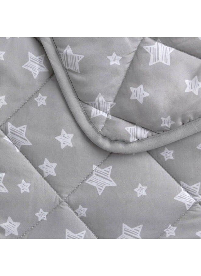Moonsea Baby Boy Blanket 2 Pack Lightweight, Ultra Soft Blanket Kids Toddler Comforter Quilted Warm Blanket with Lovely Star Print, Comfortable Down Alternative Baby Blanket, 39x47 Inches  - Image 4