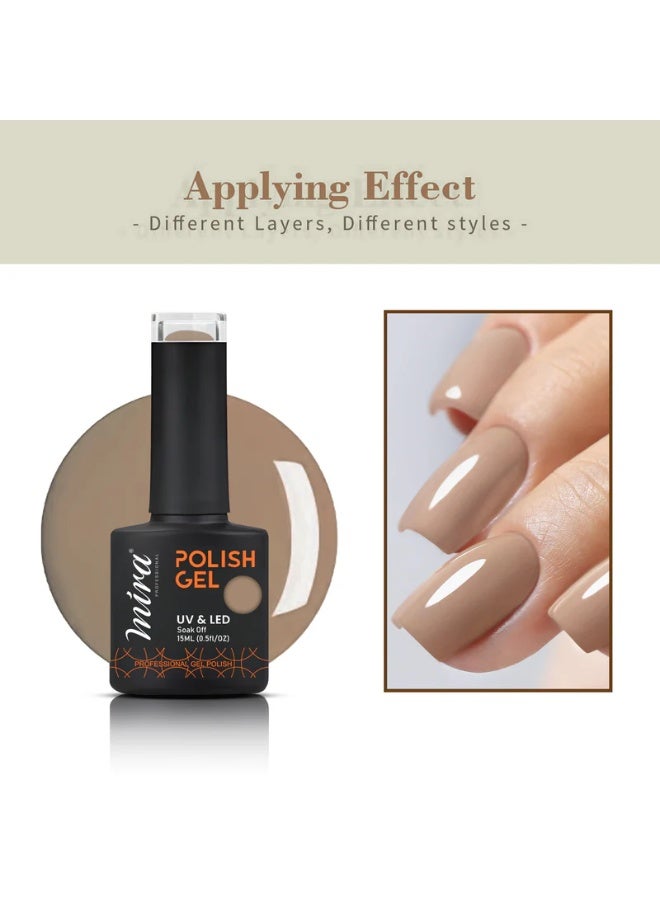 Mira Professional Nail Art Gel Nail Polish 15ml #061 Professional salon and home - Image 4