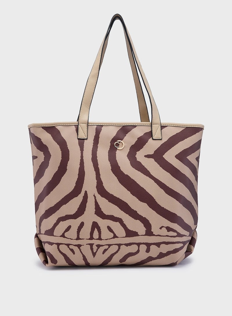 CAPRESE-ZUZU TOTE LARGE BEIGE - Image 1
