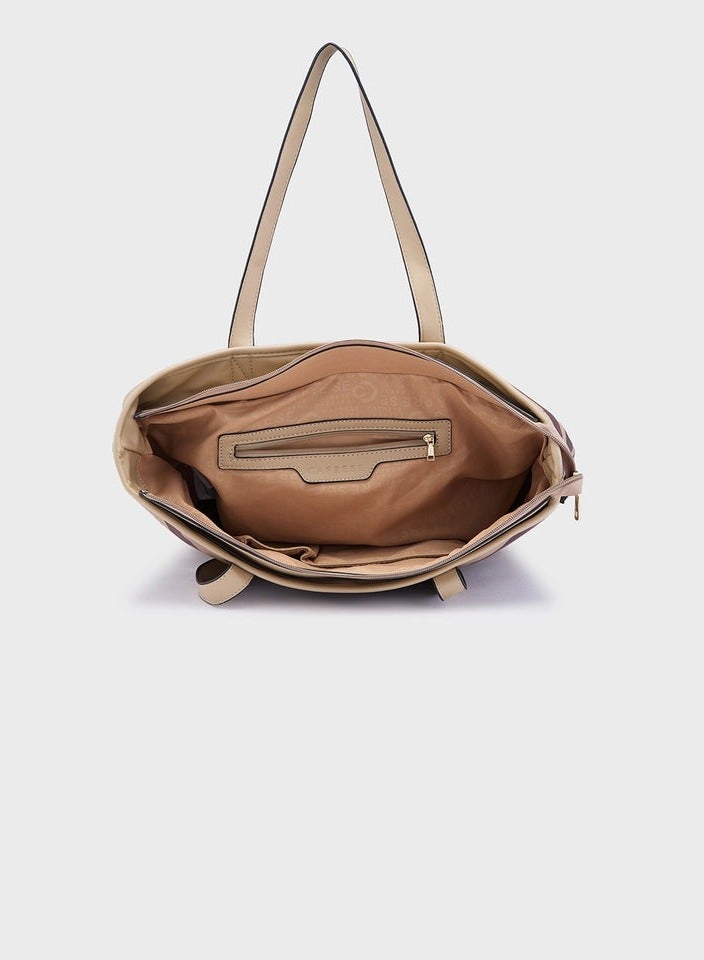 CAPRESE-ZUZU TOTE LARGE BEIGE - Image 5