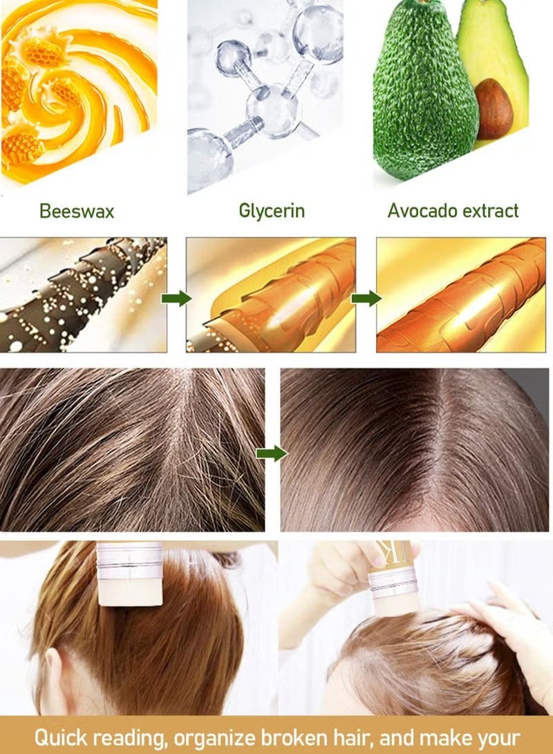 اي كي تي عصا شمع تصفيف الشعر، ثبات قوي وطويل الأمد، شمع تصفيف غير دهني للشعر المتطاير والحواف والتجعد، مناسب للاستخدام للجنسين - Image 2