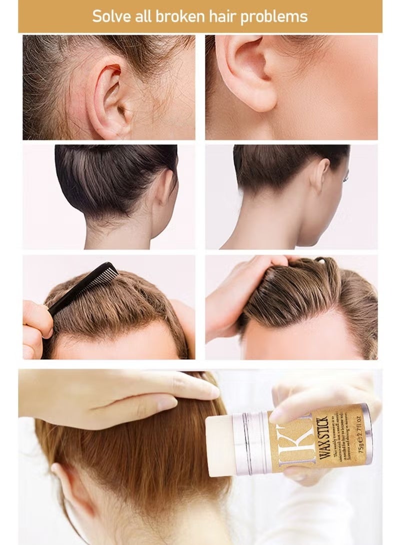 اي كي تي عصا شمع تصفيف الشعر، ثبات قوي وطويل الأمد، شمع تصفيف غير دهني للشعر المتطاير والحواف والتجعد، مناسب للاستخدام للجنسين - Image 3