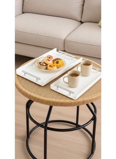 A set of multi-use serving trays