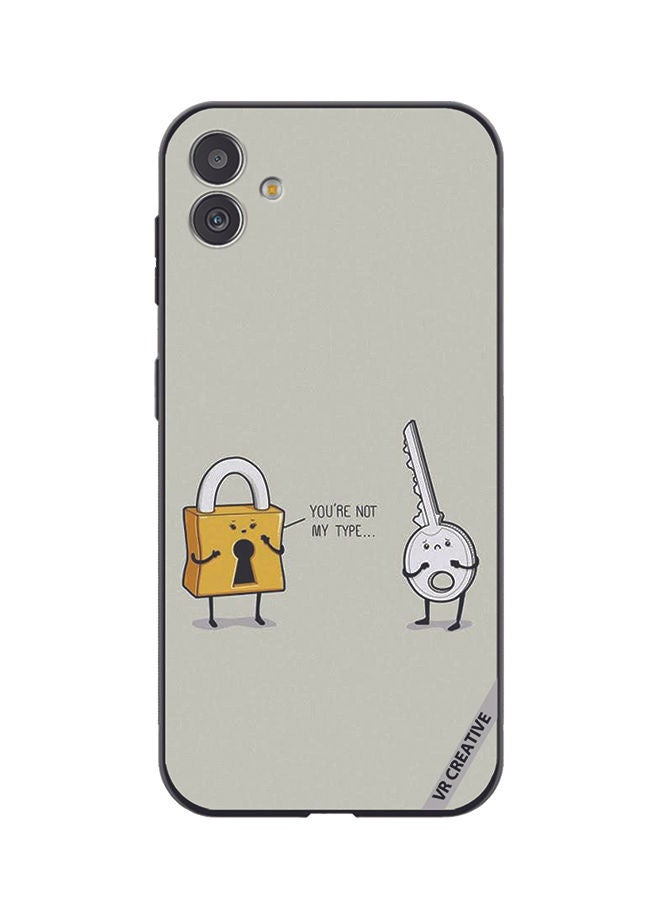 VR CREATIVE Protective Case Cover For Samsung Galaxy F14 You Are Not My Type Design Multicolour - Image 1
