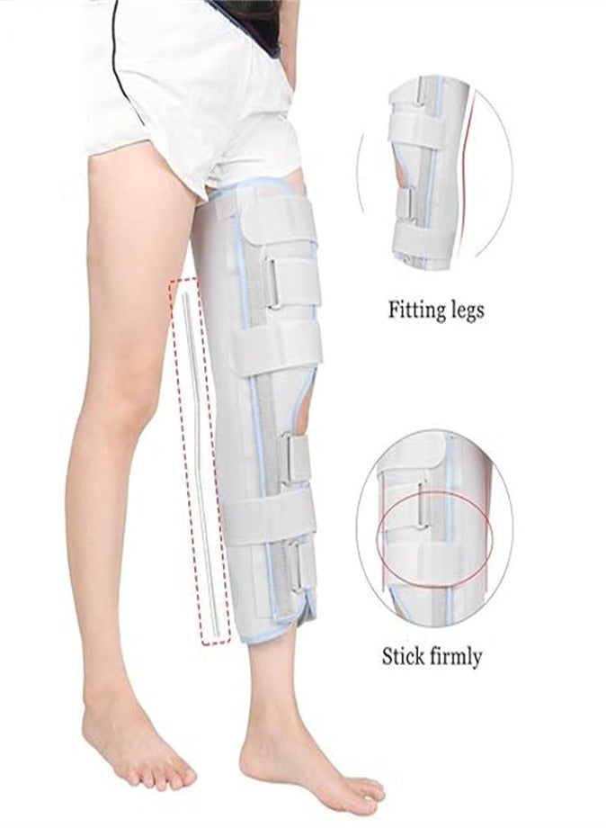 دعامة الركبة، جبيرة التثبيت، دعامة المفصل القابلة للتعديل، تثبيت جراحي، دعم الكاحل المكسور، مناسب لحجم ساقك - Image 1