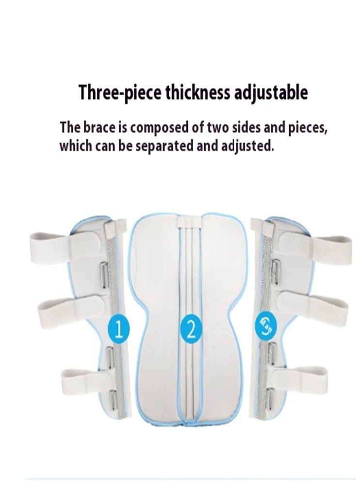 دعامة الركبة، جبيرة التثبيت، دعامة المفصل القابلة للتعديل، تثبيت جراحي، دعم الكاحل المكسور، مناسب لحجم ساقك - Image 4