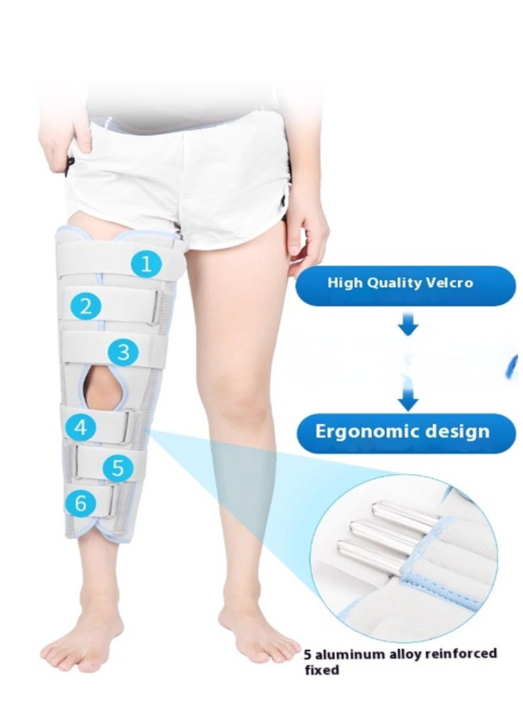دعامة الركبة، جبيرة التثبيت، دعامة المفصل القابلة للتعديل، تثبيت جراحي، دعم الكاحل المكسور، مناسب لحجم ساقك - Image 5