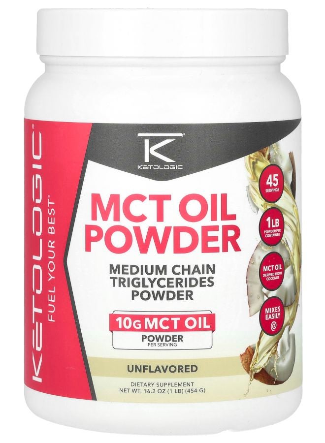 MCT Oil Powder Unflavored 16.2 oz (454 g)