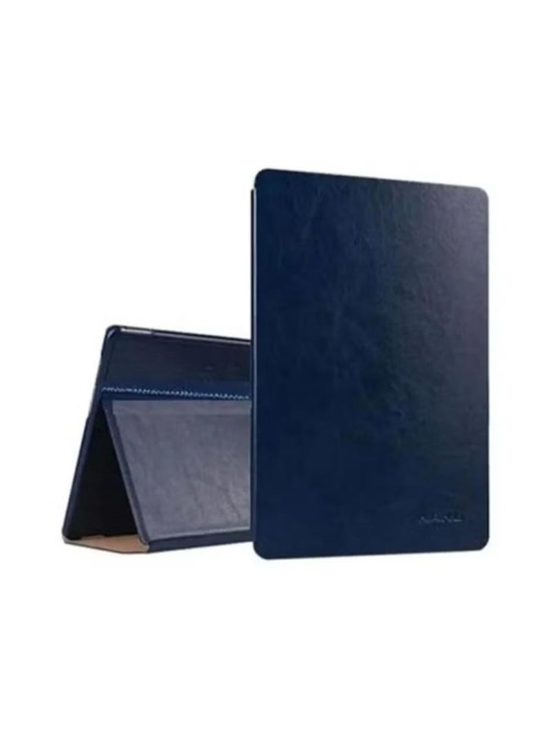 Protective Leather Flip Cover For Samsung Galaxy Tab A9 Blue
