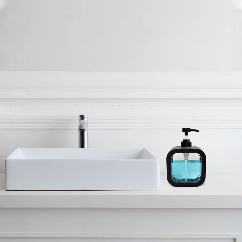 DHVYANT MART Modern Transparent Hand Wash Soap Dispenser | Liquid Soap Container | Ideal for Shower Gel-Shampoo-Detergent-Conditioner-Lotion | Suitable for Home Kitchen-Bathroom (2, 300 Ml) - Image 5