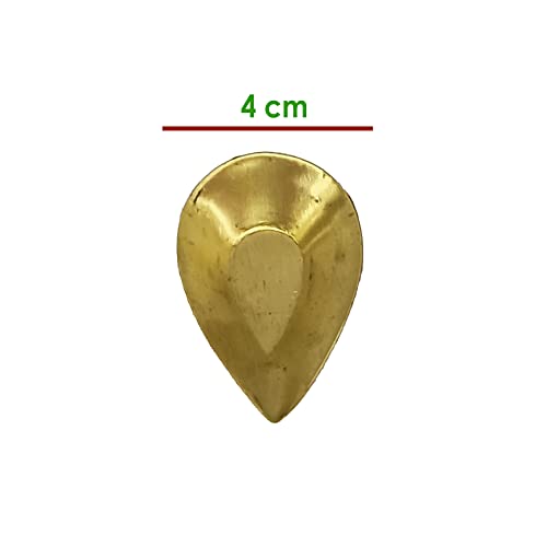 HOKOYA Brass Small Formal Diyas For Pooja Set Of 6 - Image 3