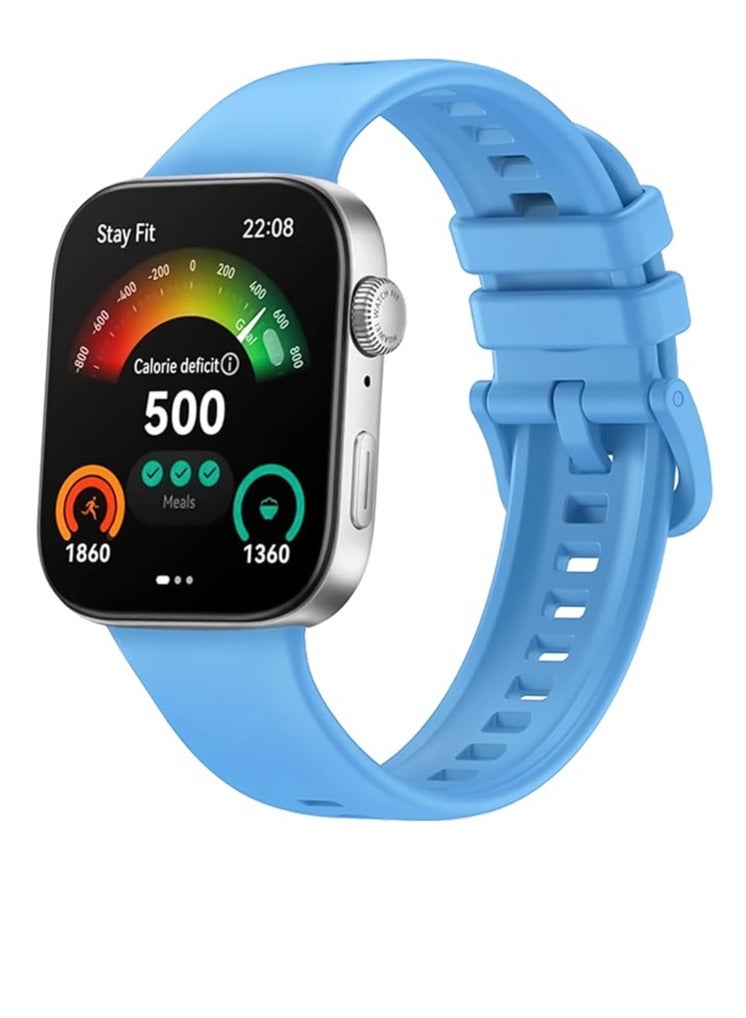 Silicone Bracelet for Huawei Watch Fit 3 Strap, Soft Silicone Sport Replacement Strap for Huawei Watch Fit 3 Band Women/Men, Adjustable Waterproof Sports Strap - Image 1