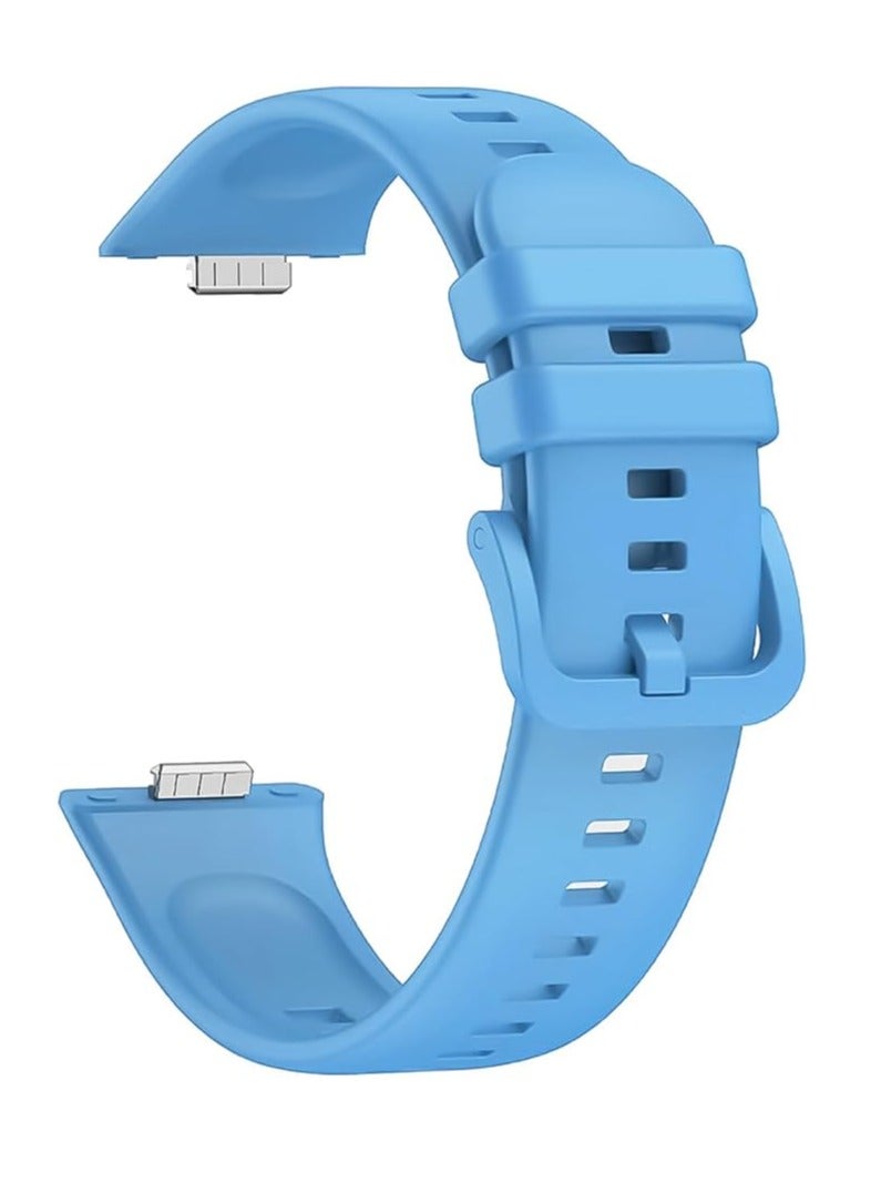 Silicone Bracelet for Huawei Watch Fit 3 Strap, Soft Silicone Sport Replacement Strap for Huawei Watch Fit 3 Band Women/Men, Adjustable Waterproof Sports Strap - Image 3