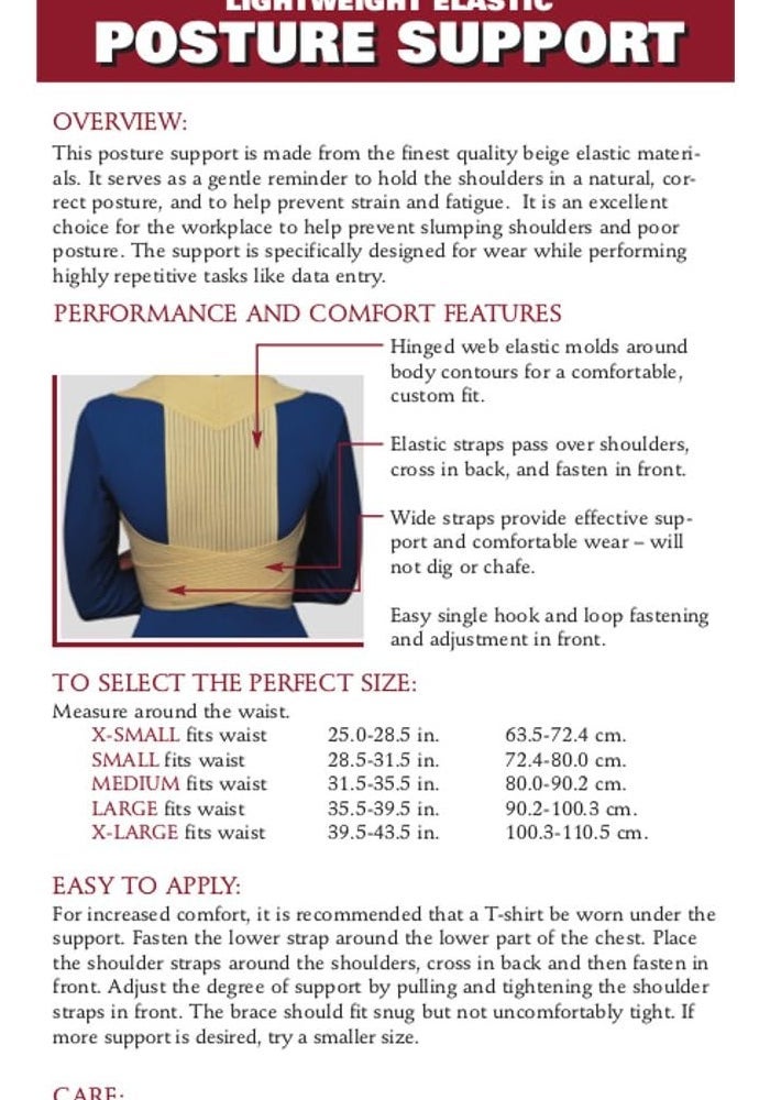 OTC Posture Support for Correcting Shoulder Slump and Poor Body Position - Small Size - Image 5